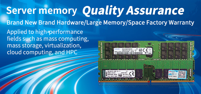 Strict quality ensures reliability and stability. Choosing the right memory for your server is just as important as choosing the right manufacturer