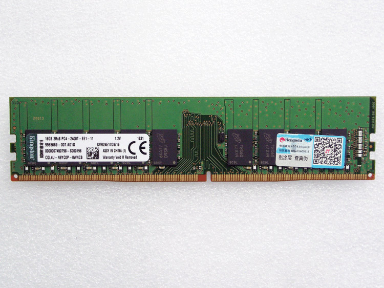 Kingston 16G ECC DDR4 2400 KVR24E17D8/16