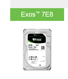 Exos™ 7E8 前身为 Enterprise Capacity 3.5 v 5.0

完美适用于
 主流海量数据存储容量
8TB、6TB、4TB、TB、2TB、1TB
接口
SAS、SATA
最高持续数据传输率
高达 249MB/秒