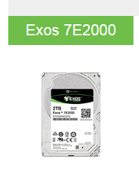 Exos 7E2000 前身为 Enterprise Capacity 2.5 HDD v3 
完美适用于
 企业级启动驱动器、刀片服务器和密集服务器 

容量
2000GB、1000GB

接口
SAS、SATA

最高持续数据传输率
高达 136MB/秒